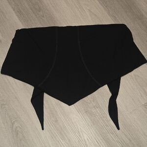 Black Bandana Scarf Top